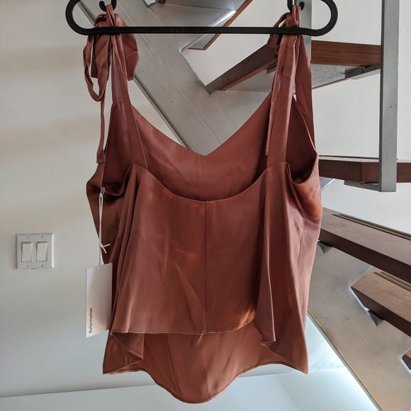 Reformation Bellisima Top in Praline - Picture 3 of 6